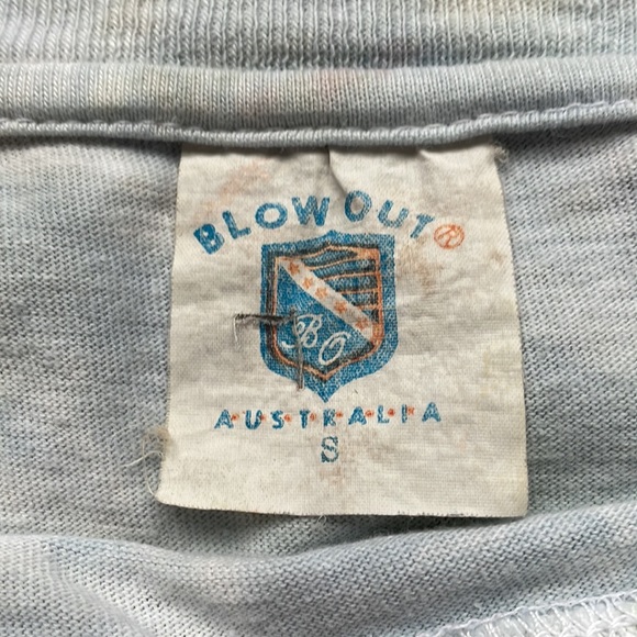 Vintage 90s Single Stitch Australia Beach Inspector Tie Dye Funny Tee - Picture 4 of 13